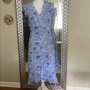 Karl Lagerfeld Blue Floral Midi Dress
